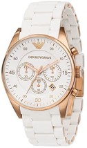 Armani Ar5919   White Sportivo Chronograph Mens Watch - £103.36 GBP