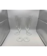 Set of 4 Baccarat Crystal DOM PERIGNON Champagne Flutes Glasses - $384.15 CAD