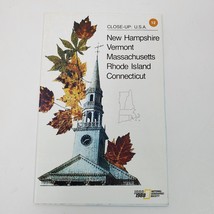 Vintage 1988 New Hampshire Vermont Closeup Map National Geographic Society - $6.80