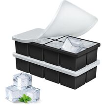 2 Pack Silicone Ice Cube Molds with Lid – Family Safe &amp; Dishwasher Friendly - $34.60