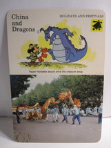 1978 Walt Disney&#39;s Fun &amp; Facts Flashcard #DFF3-10: China and Dragons - $2.00