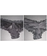 NWT Victoria&#39;s Secret Sequin Back &amp; Floral Lace Trim Cheeky S/P - $18.50