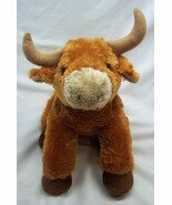 Aurora CUTE SOFT BROWN BULL HIGHLAND COW 10&quot; Plush STUFFED ANIMAL Toy - €15,58 EUR