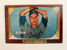 1955 Bowman Johnny Podres Baseball Card #57 Near Mint or Better Condition - £9.27 GBP