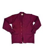 Munzel VTG 1940s Varsity Letter Sweater Maroon Wool Celluloid Buttons Mens L - $262.35