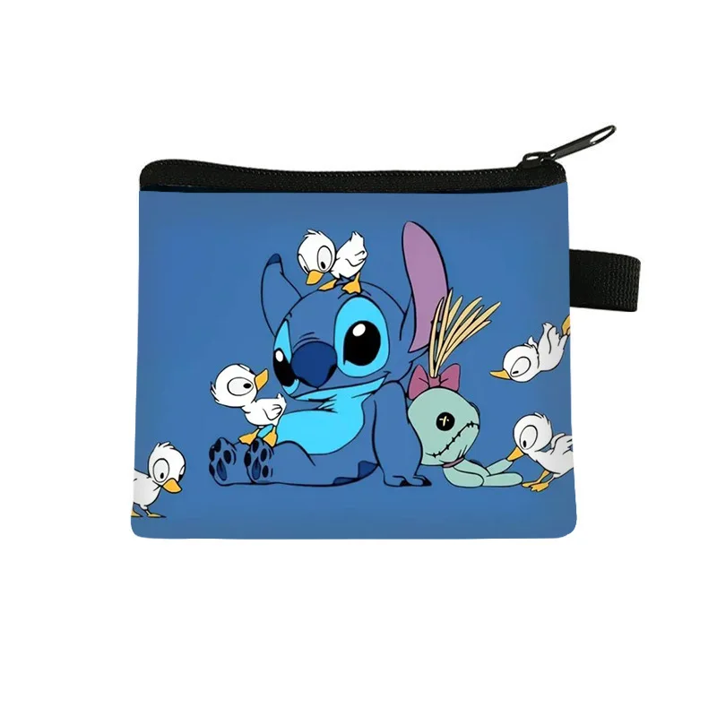 New Anime Stitch Coin Purse Kawaii Lilo Stitch Wallet Cute Angel Storage... - $4.82