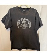 Vans Skull Wings Graphic Tee Skate Destroy Tenderize Black Shirt Men’s L - $814.09 MXN