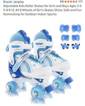 Adjustable Kids Roller Skates for Girls and Boys Ages 3-5 5-8 8-12, All ... - €25,67 EUR