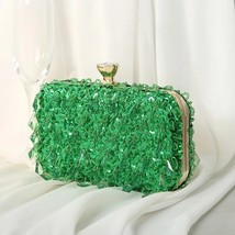 Fashion Handmade Beaded Sequined Tel Handbags Ladies Dress Evening Clutches Ladi - £76.59 GBP