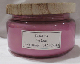 Ashland 14.5 oz 3-wick Soy Wax Blend Jar Candle Spring SWEET IRIS - £28.44 GBP