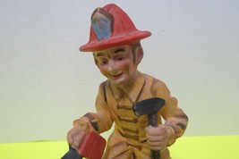 Red Hats Of Courage Fireman Firefighter Ceramic Figurine Rescue Cats Kit... - £9.48 GBP