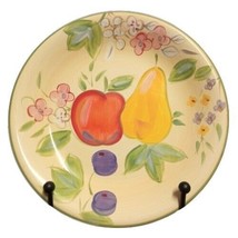 Gibson Designs FRUIT GROVE 4-Dinner Plates Apples Pears 11 1/8”D Fruit &amp; Flowers - £46.58 GBP