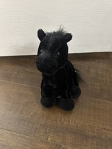 Webkinz Ganz Black Stallion Plush 8 Inch No Code Tag Stuffed Animal Toy - £9.42 GBP