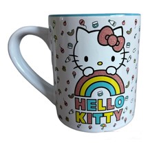 Hello Kitty Rainbow Glitter 14oz Ceramic Mug-NEW - £10.96 GBP