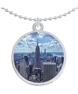 Blank Round Pendant Necklace Beautiful Fashion Jewelry - $23.15 CAD