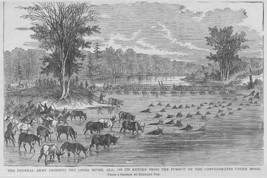 Animals ford Coosa river along with Federals that have been chasing General Hood - £17.57 GBP+
