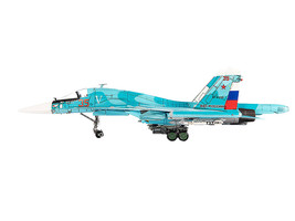 Sukhoi Su-34 Fullback Bomber Aircraft Ukraine War 2022 Russian Air Force 1/72 Di - £125.66 GBP