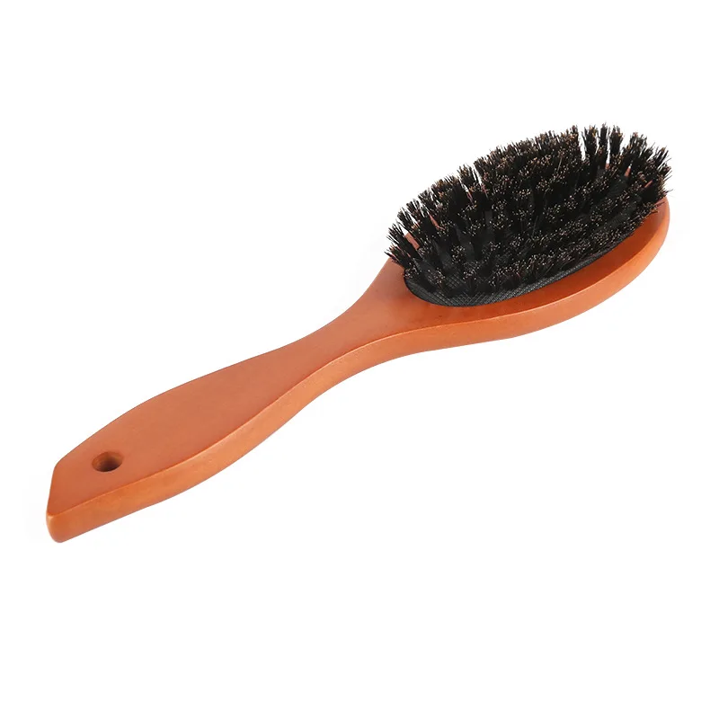 Sporting New Arrival Hair Brush Wood Handle Boar Bristle Beard Comb Styling Deta - £18.44 GBP