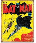 Batman #1 Cover Comic Super Hero DC Marvel Retro Wall Decor Metal Tin Si... - £12.50 GBP