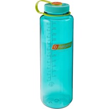 Nalgene Sustain 48oz Wide Mouth Silo Bottle (Cerulean) Blue Recycled Reusable - £15.21 GBP