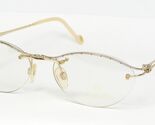 Vintage ETIENNE AIGNER EA376 43 GOLD /SILVER UNIQUE EYEGLASSES FRAME 53-... - $78.23