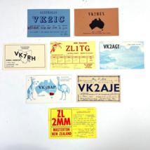 Australia New Zealand Amatuer Ham Radio Vintage 8 QSL Card Bundle 1970s/80s - £44.74 GBP