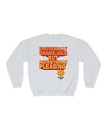 Emotionally Unavailable But Aesthetically Pleasing Crewneck Sweatshirt C... - $895.44 MXN