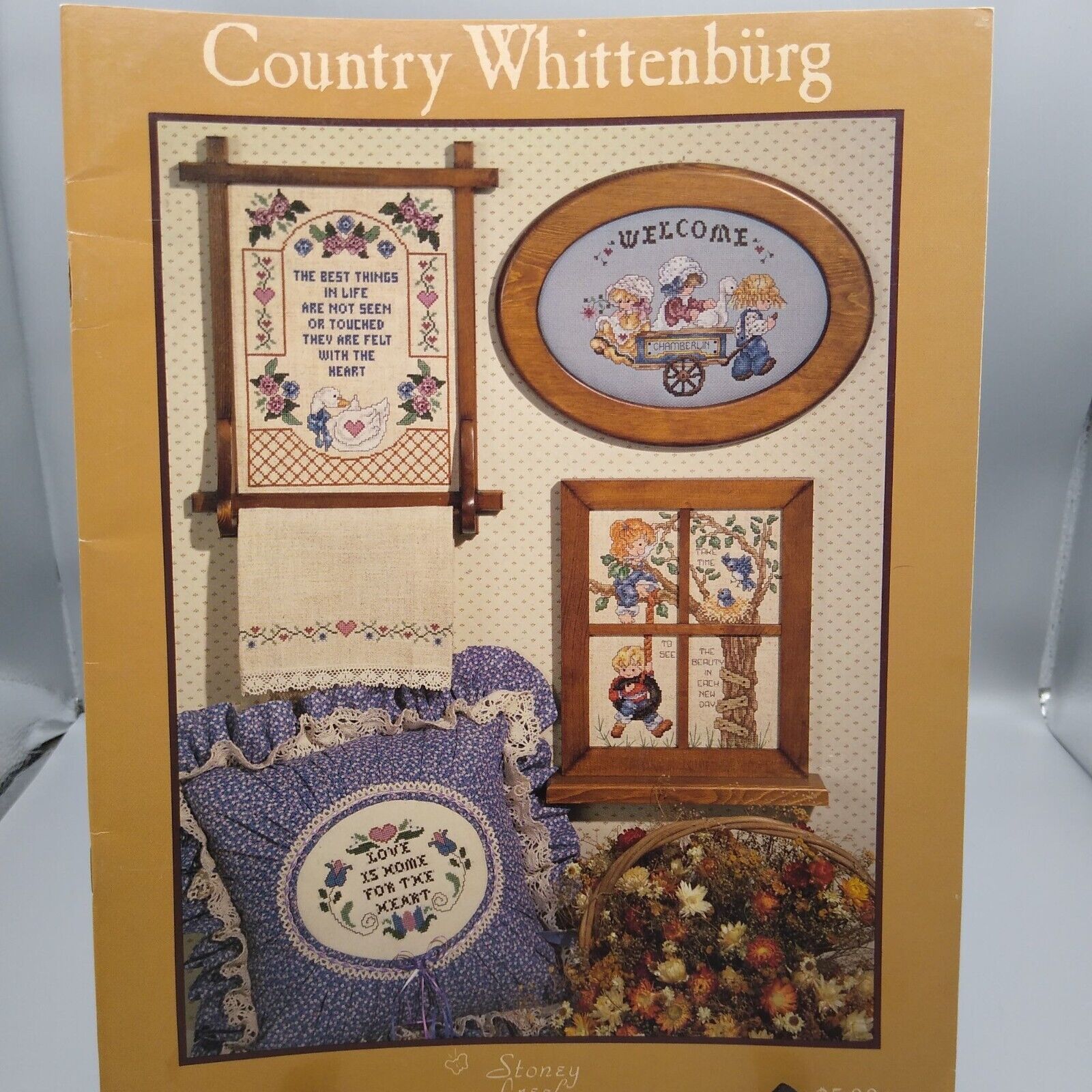 Vintage Cross Stitch Patterns, Country Whittenburg, 1987 Stoney Creek Collection - $7.85