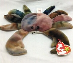 Ty Beanie Baby Claude The Crab 9&quot; Bean Bag Stuffed Animal New Errors 1996 - £6,263.89 GBP