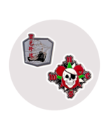 Pirates of the Caribbean Disney Pins: Black Pearl Ship and Skull Compass - $462.46 MXN