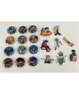 Dragon Ball Z Buttons Stickers Birthday Party Favors Lot Of 20+ New - $24.70