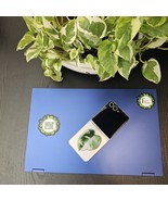 Acrylic Leaf Design Phone Stand, Sticky Pad Tabletop Mount, Foldable... - $12.34 CAD
