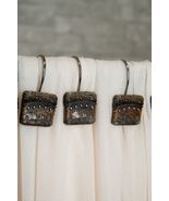 Rustic Western Cowboys On Horses Faux Leather Bathroom Shower Curtain Ho... - $583.88 MXN