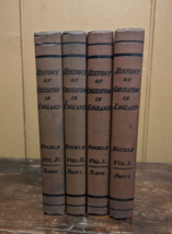 History of Civilization in England by Henry T. Buckle, Vol. 1 &amp; 2, 1913 - £36.05 GBP