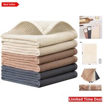 Functional 6-Piece Kitchen Towel Set - Waffle Weave, 100% Cotton, Multi-... - $49.45