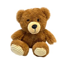 DAN DEE Brown Teddy Bear 8 Inch Plush with Ribbed Feet 2019 Super Soft - £10.00 GBP