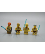 LEGO Star Wars Minifigures Obi-Wan Kenobi Lot of 4 w/ Blue Lightsaber SW... - £30.42 GBP