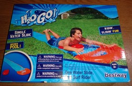 Bestway H2O GO! 18 Feet FUN Single Water Slide Drench Pool Ages 3+ - £7.82 GBP
