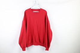 Vintage 90s Streetwear Mens Size 2XL XXL Faded Blank Crewneck Sweatshirt... - $33.62