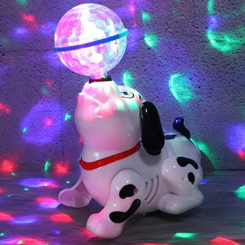 Electric Dog Toys Light Dancing Sing Glowing Music Pet Intelligence Cute Puppy - £17.85 GBP