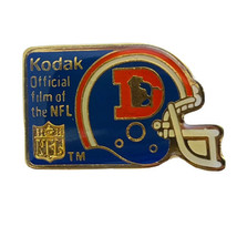 Denver Broncos Kodak Film 90s NFL Football Lapel Hat Pin Sports Pinback - £4.44 GBP