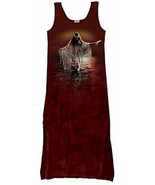 Golden Reflections Hand Dyed Native American Art Tank Top Sun Dress Size... - £29.29 GBP