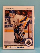 1990-91 Upper Deck Hockey Curtis Joseph Rookie Card #175 - St. Louis Blues - £1.13 GBP