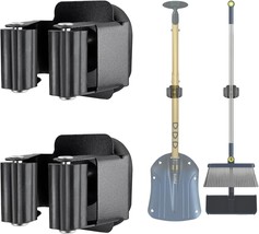 Upgraded Magnetic Broom and Mop Holder Wall Mount Space Saving Heavy Dut... - £28.57 GBP