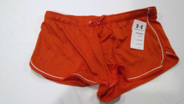 NWT Under Armour Mesh Performacne shorts Women’s Size Medium Orange - £27.53 GBP