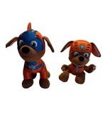 Paw Patrol Zuma Super Pups Lot of 2 Spin Master Plush Stuffed Animal Toy... - £10.05 GBP