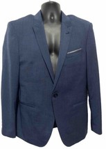 Remus Uomo Men’s Denis Hope Navy Tapered Jacket Blazer Wool Blend 40R - $34.97