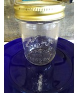 Vintage Kerr Jelly/Fruit Jar Self Sealing half 1/2 pint w/ Ball lid - £7.66 GBP
