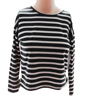 Love Alexa Junior Hi Low Cross Back Long Sleeve T-Shirt Size 10 Black/White - £7.00 GBP