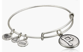 Alex And Ani Pittsburgh Pirate Cap Logo Silver Finish New Charm Bangle Bracelet - £69.82 GBP